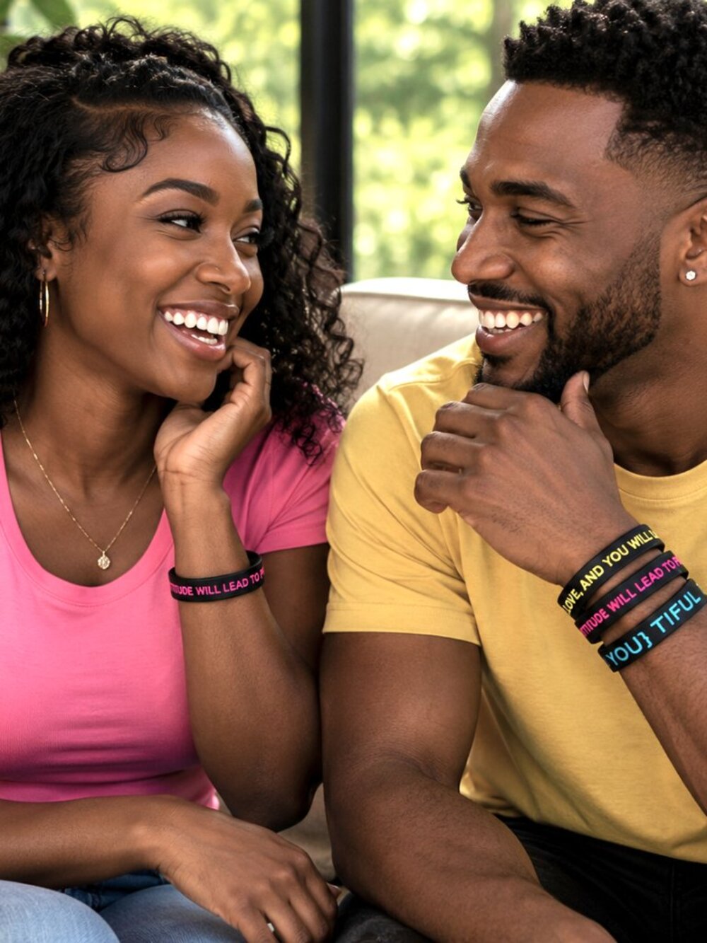 Motivational Bracelets Silicone Wristband Set 3 Unisex Positive Inspirational